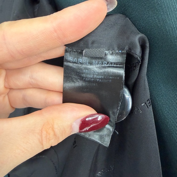 Isabel Marant Boyfriend Blazer Forest Dark Green French 44 US Size 12 - Picture 11 of 12